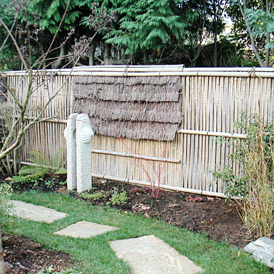 Otsu gaki, Nanzenji gaki, barrière traditionnelle bambou jardin japonais, zen, clôture, palissade, séparation